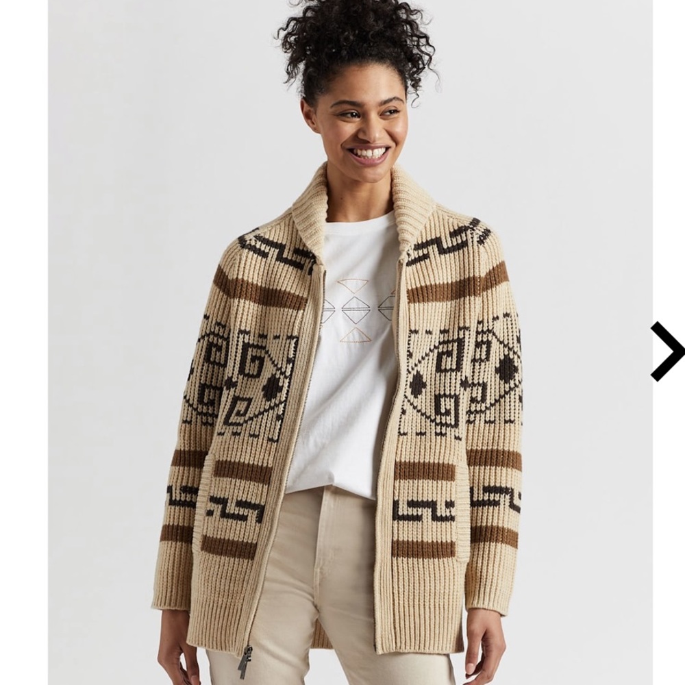 Pendleton Westerly Wool Cardigan small
